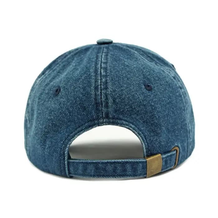 Casquette Snapback Printemps-Été en Denim Lavable Brodé pour Hommes et Femmes