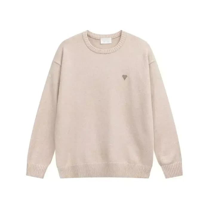 Sweat-shirt décontracté en coton brodé en forme de cœur, pour femmes et hommes, collection automne,