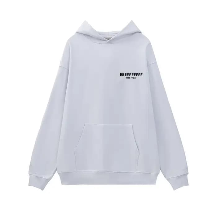 24fw marque classique Double ligne flocage lettre Logo sweats à capuche de haute qualité lâche coton