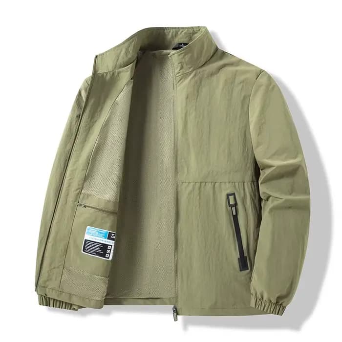 Nouvelle veste pour homme printemps-automne coupe ample col montant sportswear décontracté extérieur