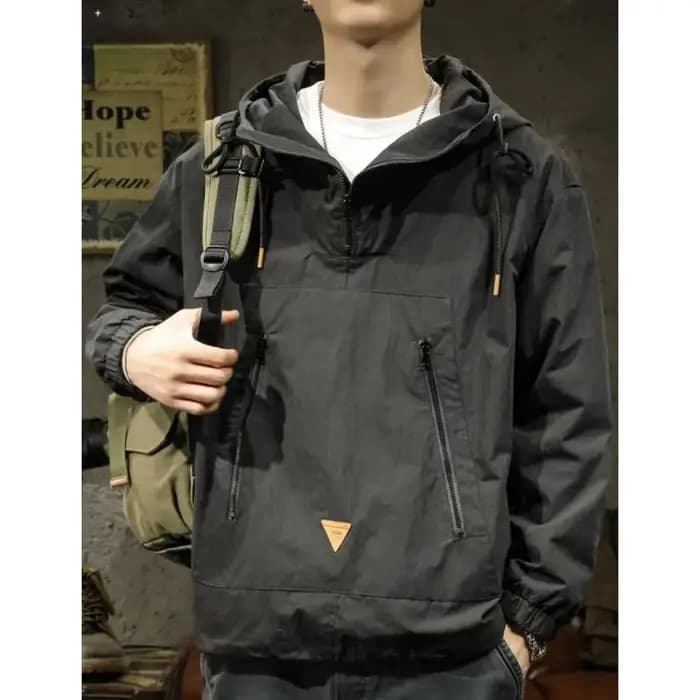 Sweat à capuche zippé grande taille pour homme