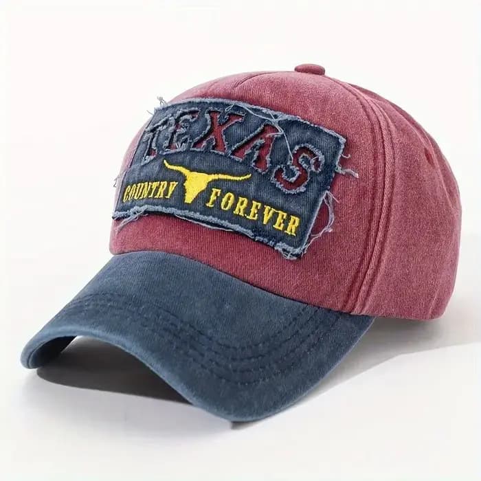 Casquette de baseball anglaise vintage effet vieilli