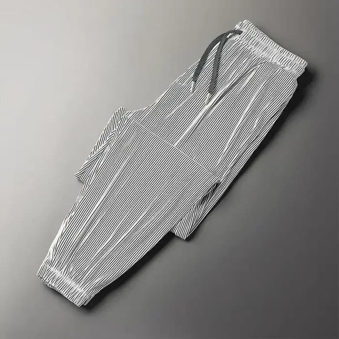 Pantalon d'été 2026 en soie glacée ultra-fine pour homme