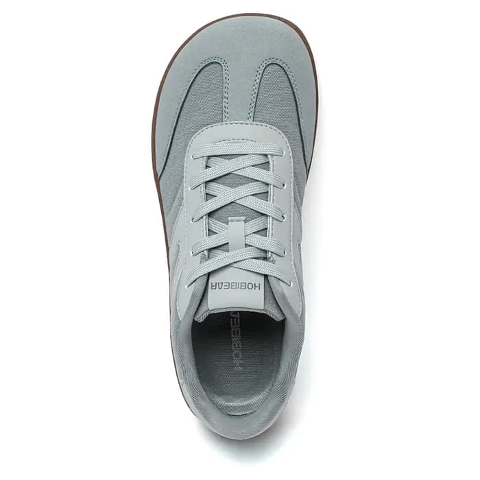HOBIBEAR pieds nus baskets à bout large unisexe zéro goutte minimaliste chaussures en toile antidérapant à lacets marche Sneaker