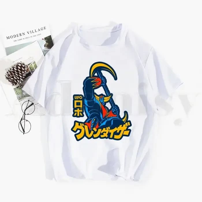 Grandizer japon Robot Anime Goldorak Goldrake t-shirt Hip Hop fille haut imprimé T-Shirts Harajuku