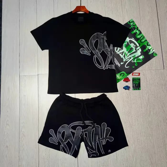 T-shirt et short décontractés d'été Synaworld pour l'extérieur