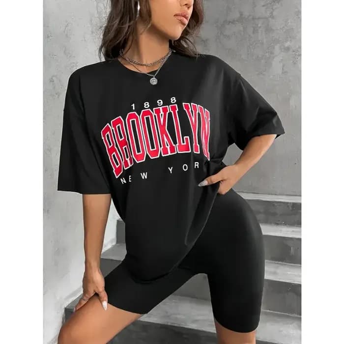 T-shirt imprimé BROOKLYN pour hommes et femmes