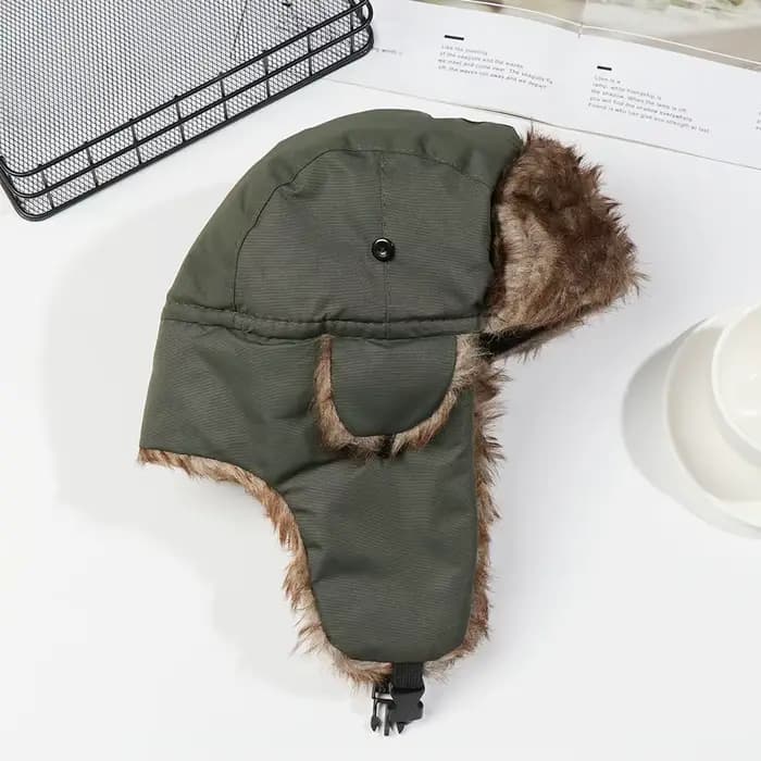 Hommes femmes fourrure oreillette casquette d'hiver russe Ushanka chapeaux
