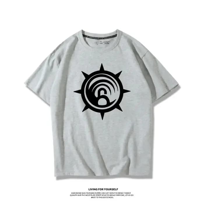 T-shirt décontracté oversize en coton à manches courtes GACHIAKUTA pour hommes et femmes