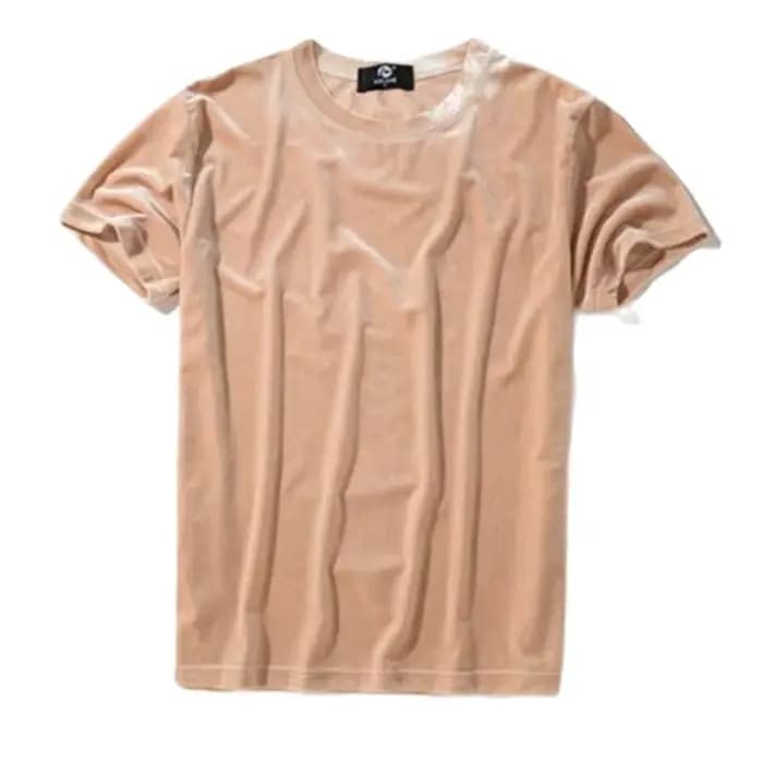 Nouveau T-shirt en velours pour homme été 2026 – Doux