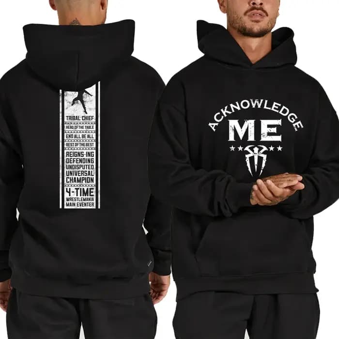 Roman Reigns – sweat à capuche noir pour hommes