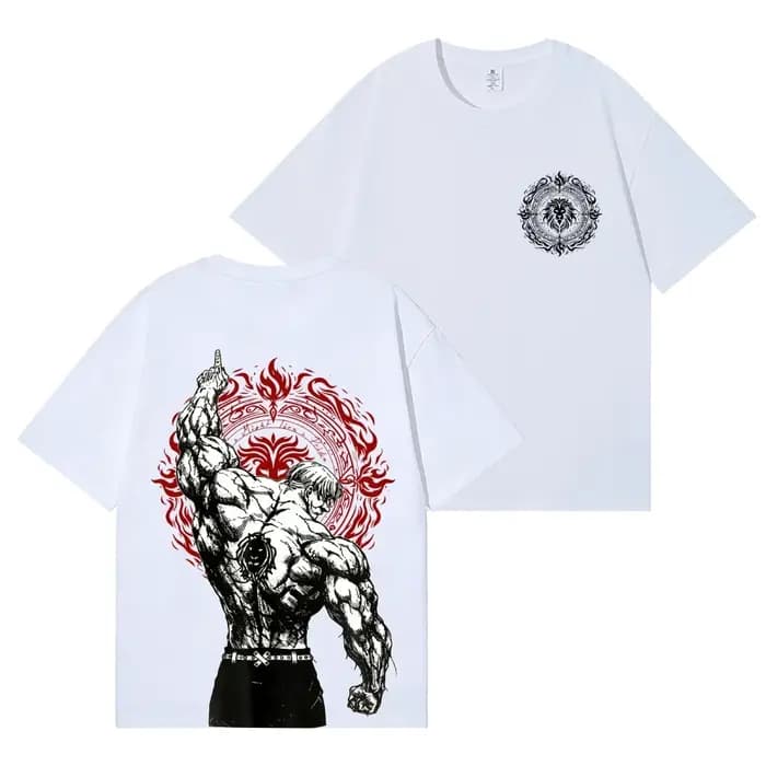 T-shirt Anime Lion's Sin of Pride Escanor – Vêtements Streetwear Homme et Femme de Haute Qualité – Nouvelle Collection