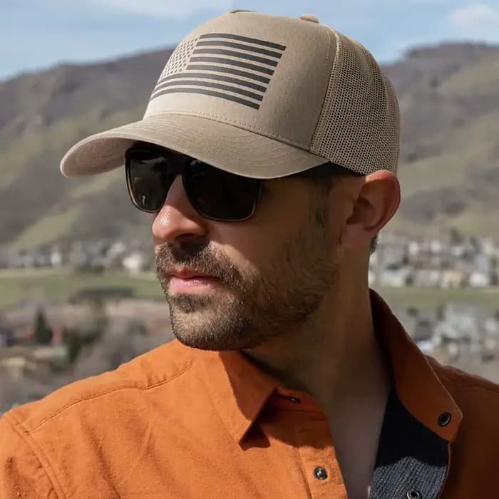 Casquette de baseball drapeau américain 2025 - Chapeau respirant en maille patriotique avec sangle arrière réglable