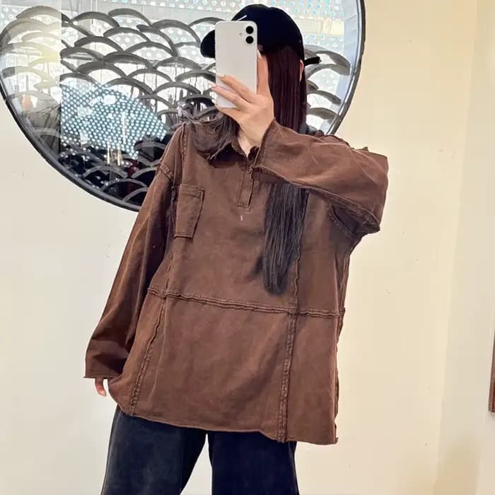 Masss Wasss 2025 automne femmes mode élégant t-shirts femmes européen Vintage Design hauts Harajuku