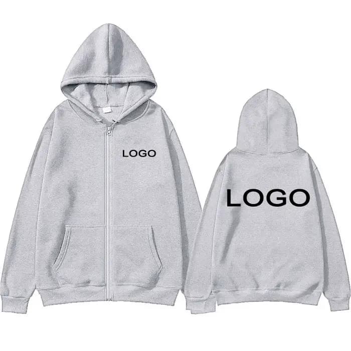 Sweat à capuche à fermeture éclair imprimé personnalisé pour hommes et femmes, sweat-shirt à manches