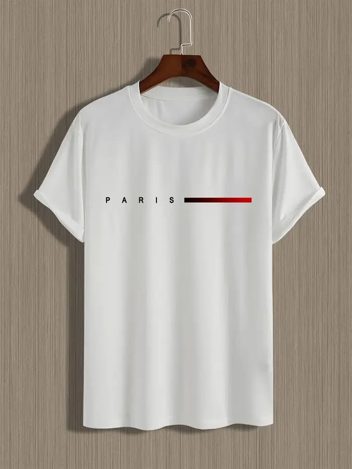 T-shirt décontracté pour homme 100 % coton