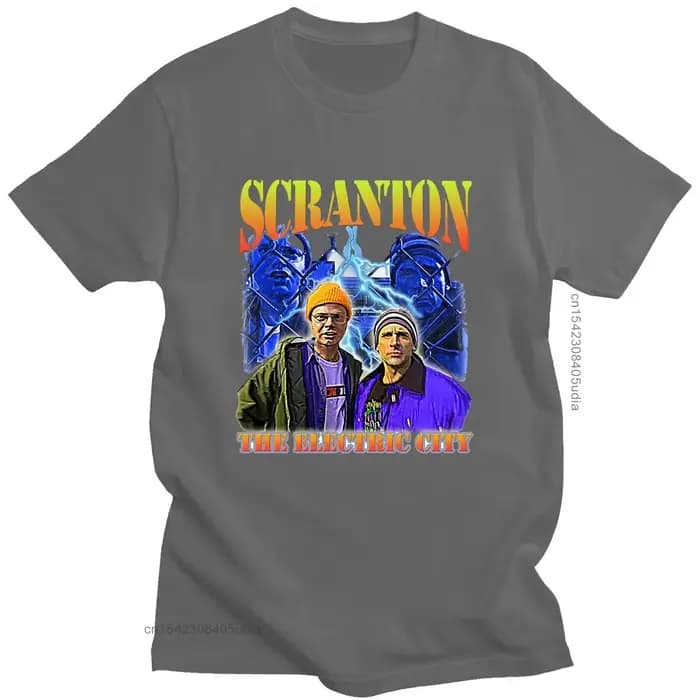 T-Shirt surdimensionné le bureau Dunder Mifflin Dwight émission de télévision Scranton t-shirts homme marque hommes