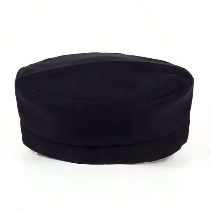 1pc Casquette en dentelle marine pour femme, Béret tendance de style urbain, Casquette plate décontractée pour l'extérieur, Idéale pour les voyages d'automne/hiver et les fêtes sur la plage