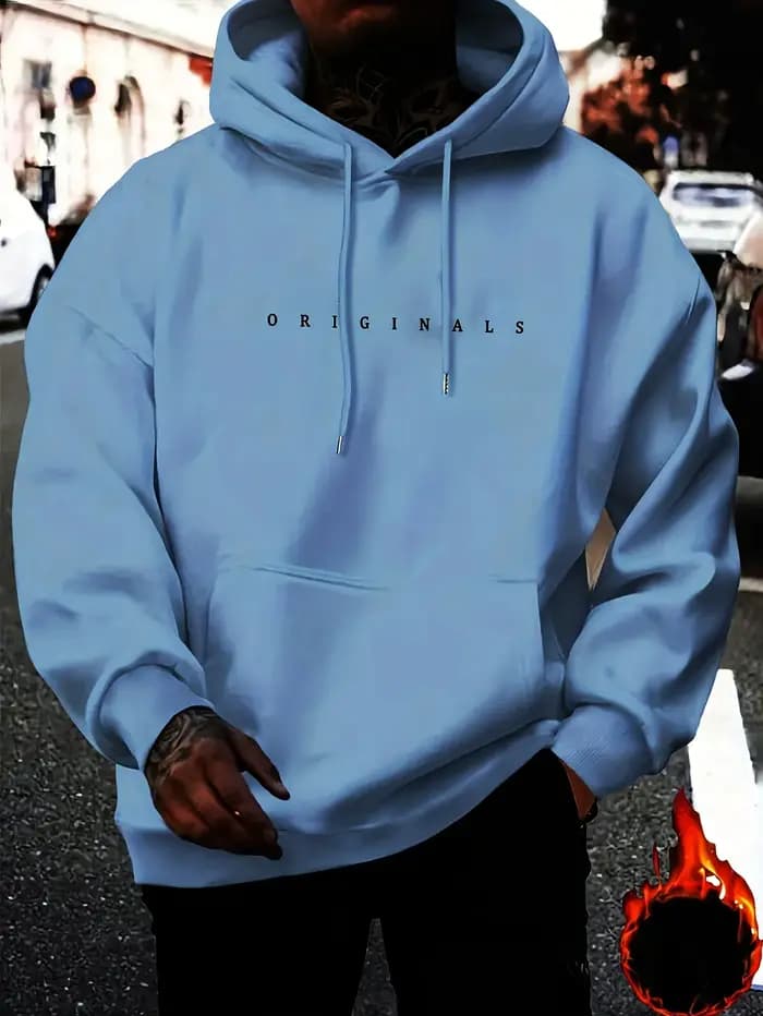 Sweat-shirt à capuche décontracté pour homme