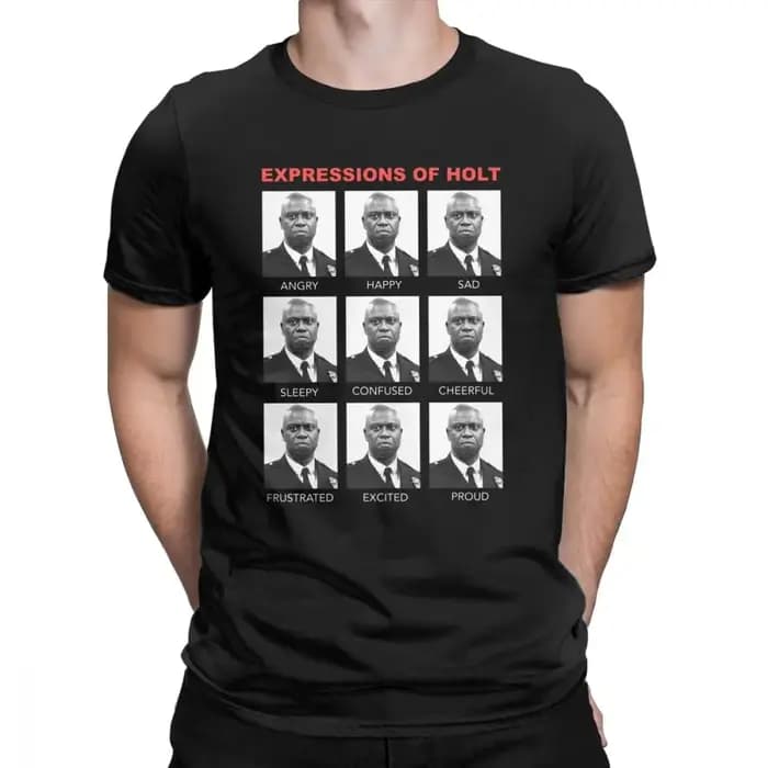 T-Shirt hommes Expressions de Holt hauts Cool Brooklyn neuf neuf Brooklyn 99 t-shirts classiques à m