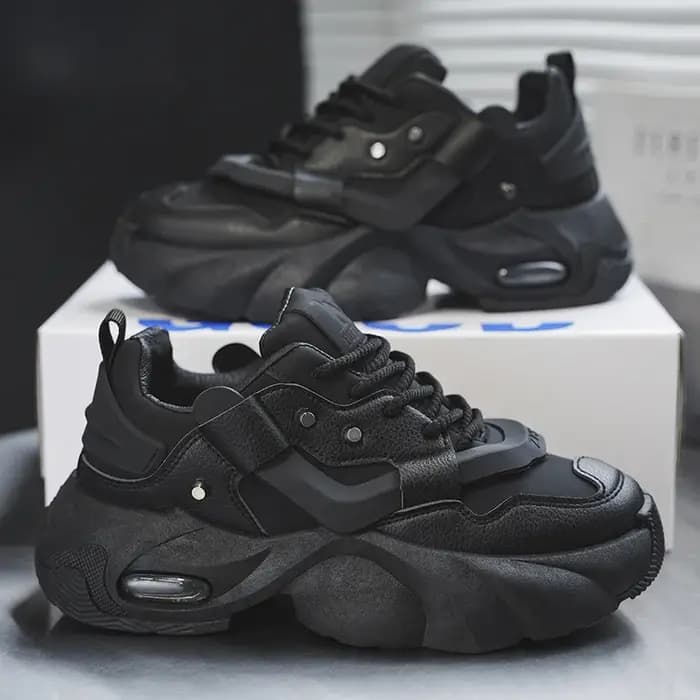 Chaussures Homme – Baskets Montantes en Cuir de Haute Qualité