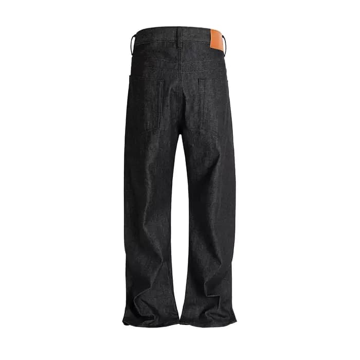 Jean Original coupe botte Vintage pour hommes pantalon en Denim Baggy droit ample Ropa Hombre