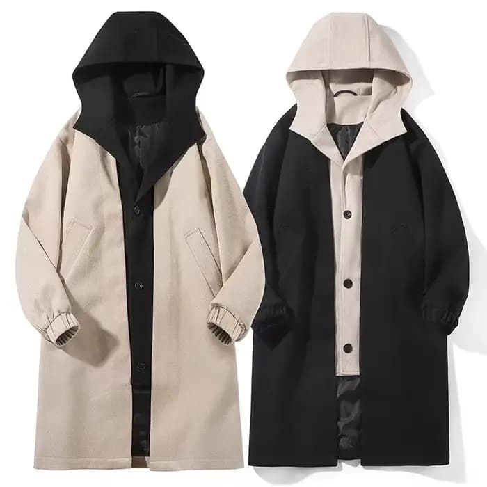 Trench-Coat à capuche pour hommes