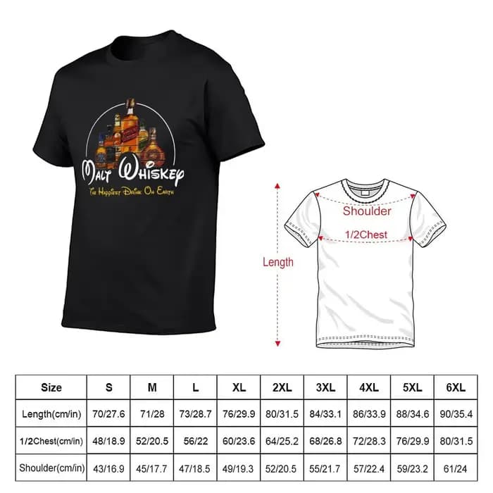T-shirt Malt Whisky pour hommes, mode hippicopter, funny pun parody