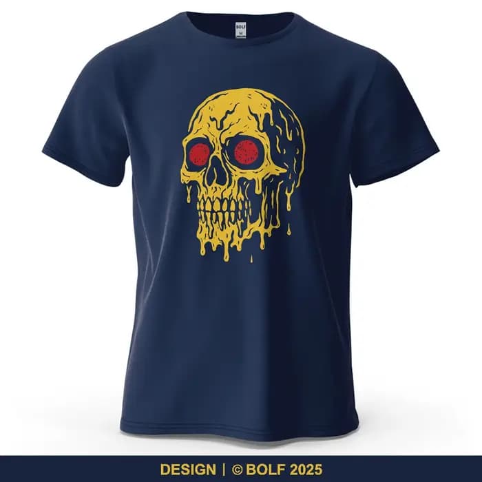 Fusion Skull Unique imprimé hommes T-Shirt 100% coton surdimensionné Edgy graphique t-shirts pour haut pour femme