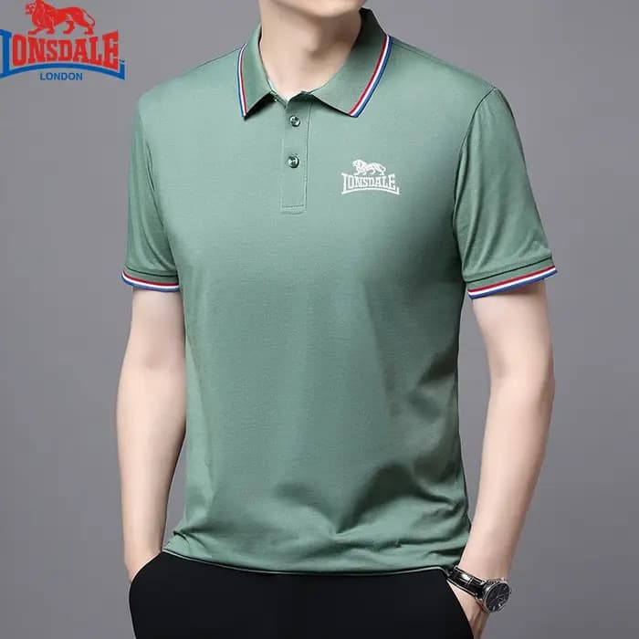 Brodé LONSDALE nouveau Polo d'été hommes de haute qualité