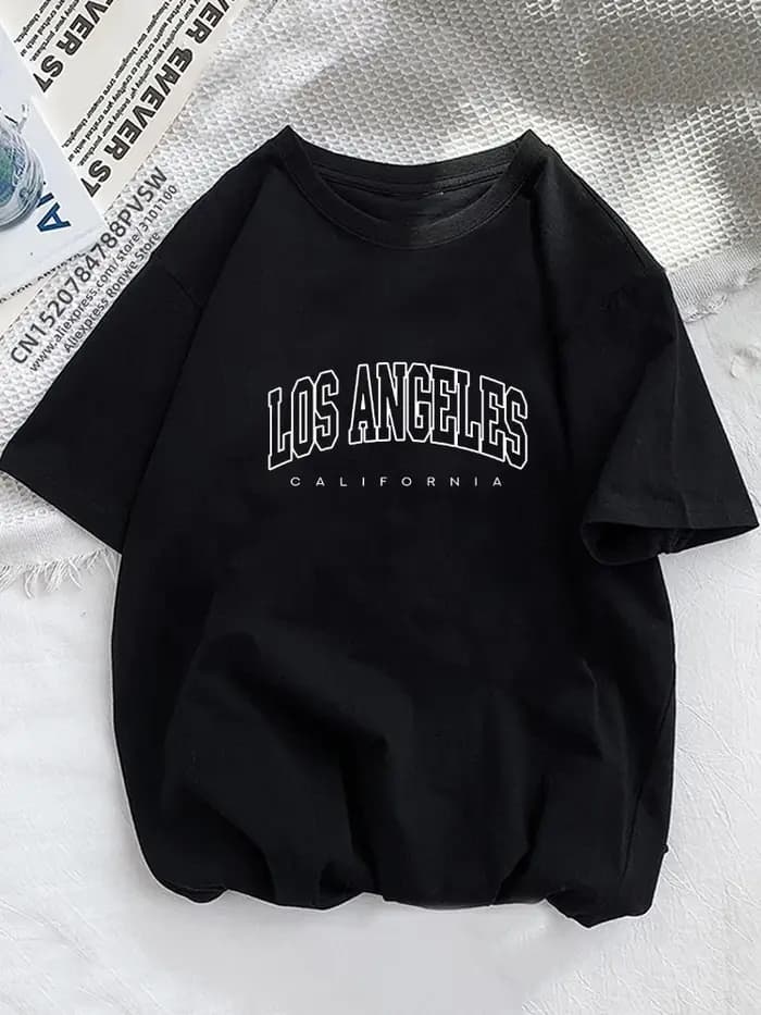 Femmes Brooklyn lettre impression t-shirt fille graphique Harajuku 2023 streetwear vêtements casual