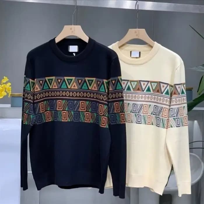 2025 nouveau sweat-shirt pour hommes automne et hiver à la mode décontracté chaud tricoté pull