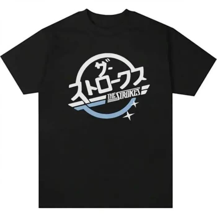 T-shirt avec logo du groupe The Strokes pour hommes et femmes