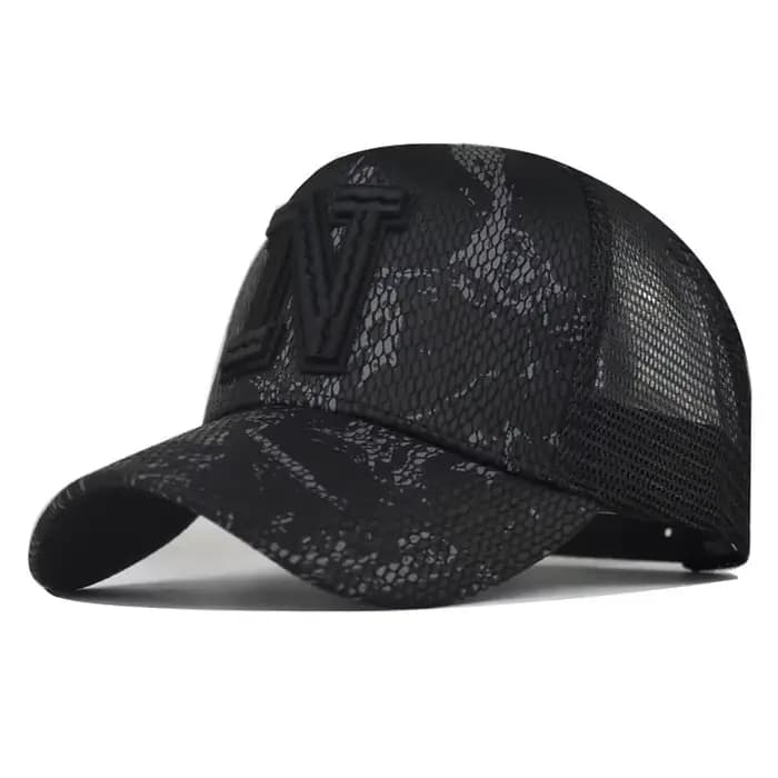 Casquettes de baseball brodées en maille pour hommes, casquettes et chapeaux décontractés, Snap Back