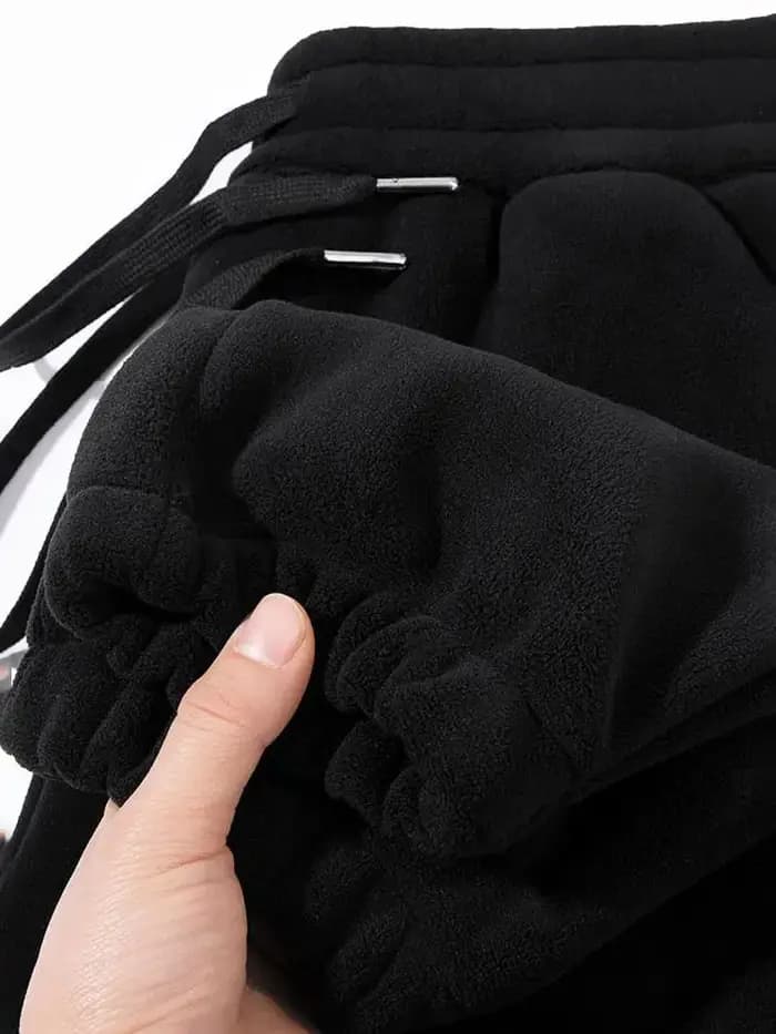 Hiver chaud polaire survêtement pantalon hommes épaissir automne Sport Jogging pantalons