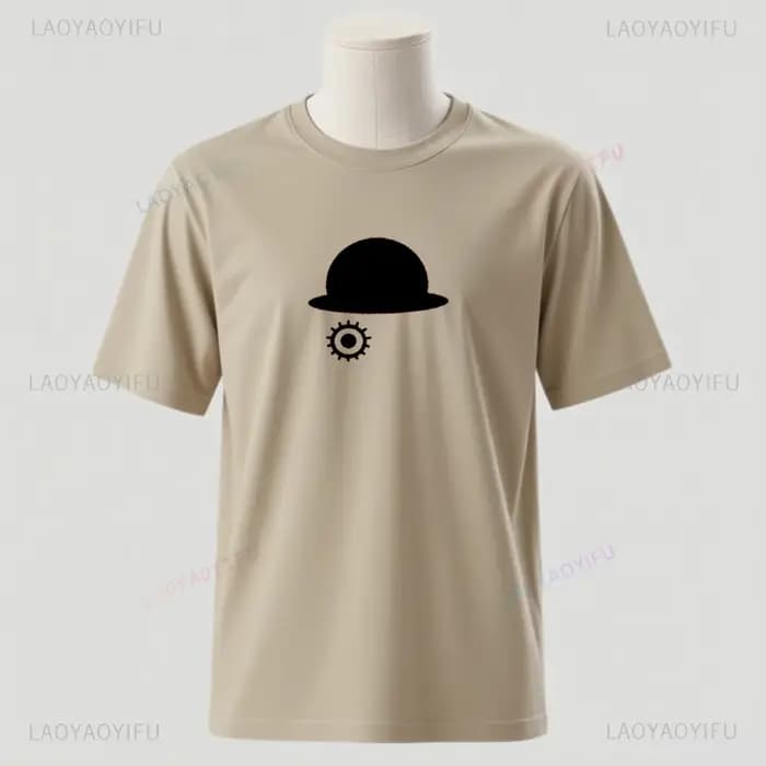 Horloge Orange Style unisexe haute qualité coton graphique t-shirts femme homme Vintage film T-shirt mode décontracté à manches courtes