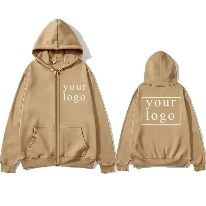 Cardigan à capuche avec fermeture éclair pour hommes et femmes