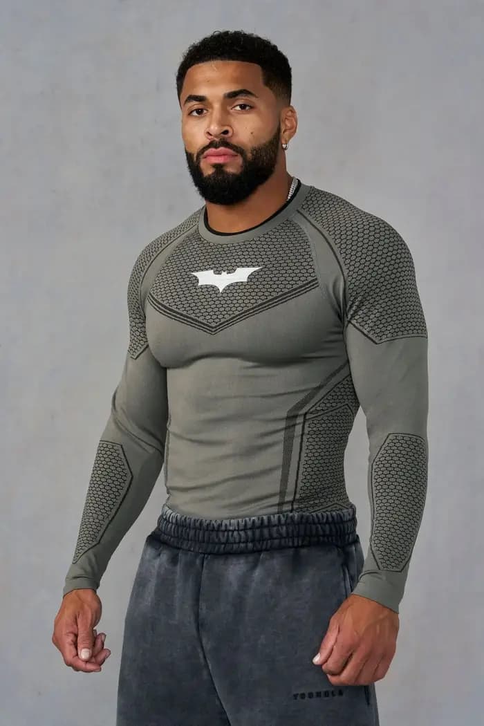 T-shirt de compression à manches longues pour homme