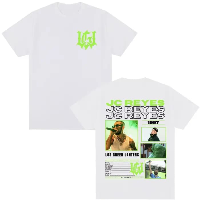 Rappeur Jc Reyes Los Green Lanters T-shirts Hommes Femmes Vêtements Hip Hop Mode