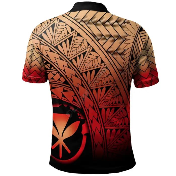 Hawaii polynésien Polo Plumeria tatouage Tribal 3D imprimé