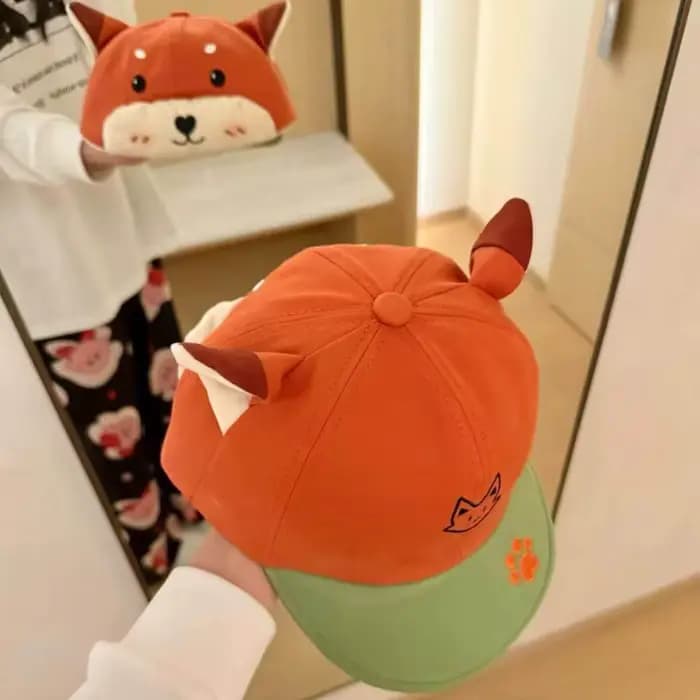 Casquette de baseball amusante à oreilles de renard