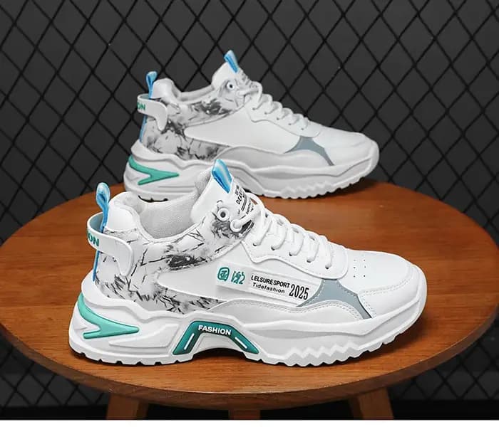 Chaussures de printemps pour hommes : Nouvelles baskets montantes respirantes