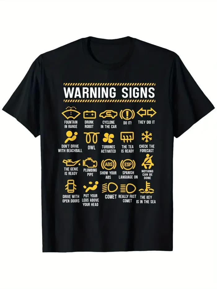 T-shirt pour femme avec signe d'avertissement 101 Fun Car Mechanic - Le cadeau parfait pour les passionnés de voitures