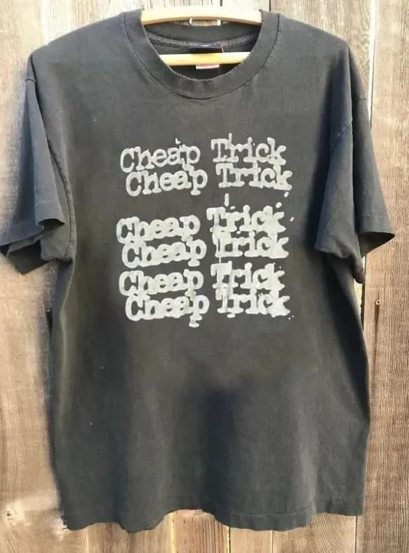 T-shirt unisexe vintage avec logo Cheap Trick