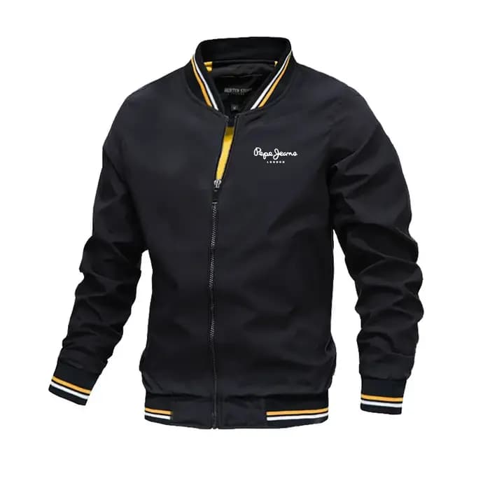 2025 printemps été Bomber veste hommes noir décontracté coupe ajustée Baseball hommes vestes nouvell