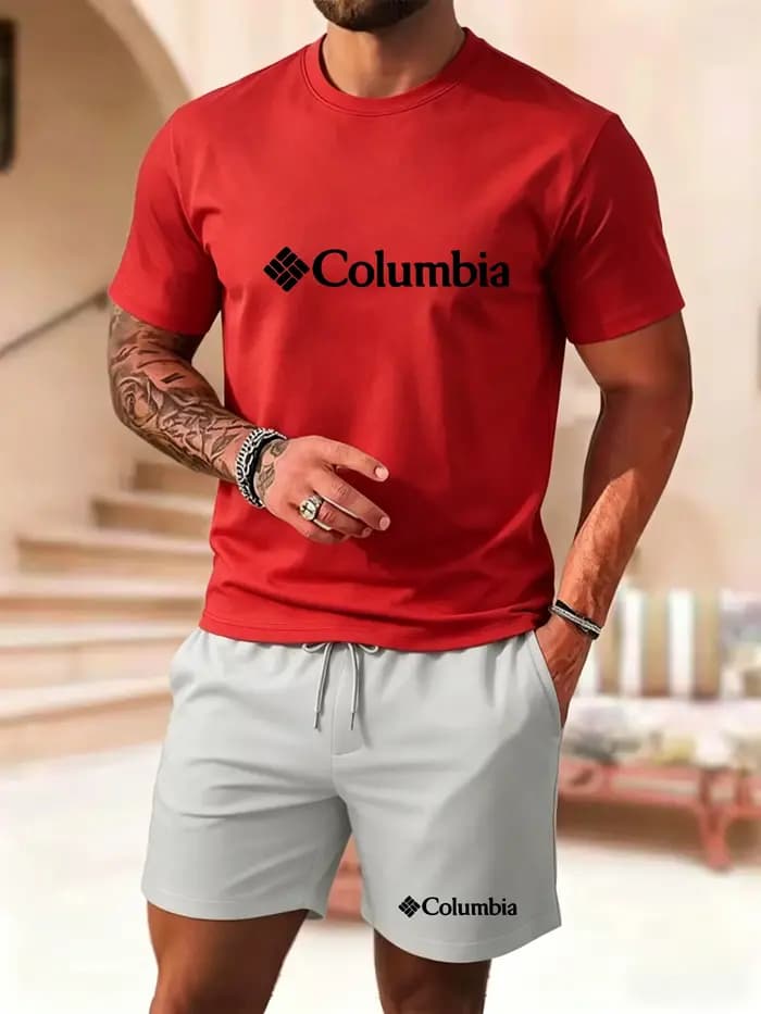 Nouvel ensemble short et t-shirt à manches courtes pour homme