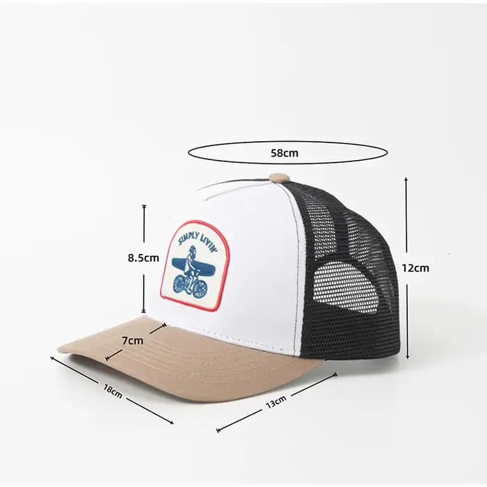Casquette de baseball brodée en coton et maille respirante pour hommes et femmes