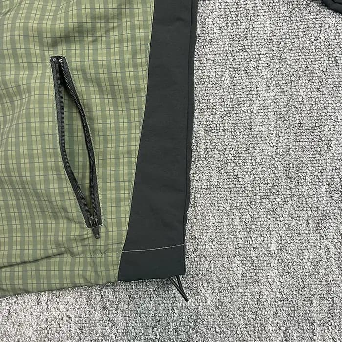 Veste d'extérieur toutes saisons de qualité supérieure coupe-vent avec doublure en maille bleu-vert