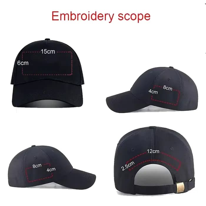Casquette de baseball personnalisée avec broderie de logo