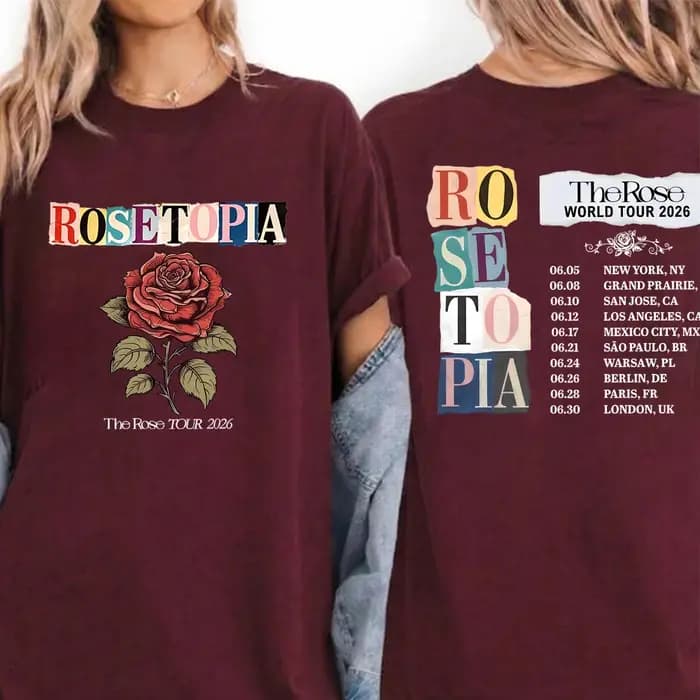 T-shirt K-pop The Rose avec impression double face